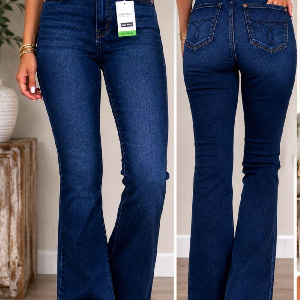 Judy-s Women's Blue and Navy Jeans